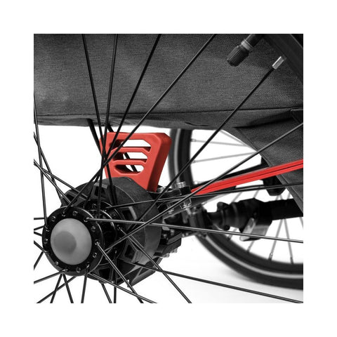 Qeridoo QUPA 2 | Grey | Two-Seater Child Bike Trailer — image 5