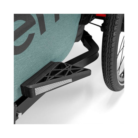 Qeridoo QUPA 2 Plus | Mineral Blue | Two-Seater Child Bike Trailer — image 8