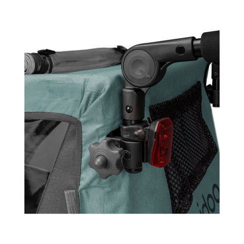 Qeridoo QUPA 2 Plus | Mineral Blue | Two-Seater Child Bike Trailer — image 9