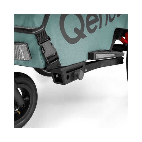 Qeridoo QUPA 2 Plus | Mineral Blue | Two-Seater Child Bike Trailer — image 12