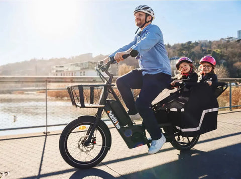 The AddBike U-Cargo Family Cargo eBike | Anthracite