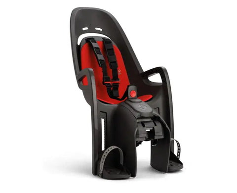 Hamax Zenith Rack-Mounted Bike Seat 2026 — Grey/Red (view 3)