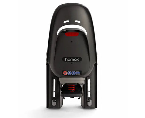 Hamax Zenith Relax Rack-Mounted Bike Seat — Grey/Black (detail)