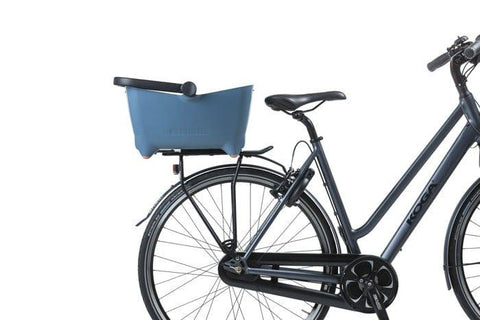 Basil - Basil® Buddy Bicycle Dog & Cat Basket Carrier | MIK Adapter System | Blue - Hitch A Bike - BAS20017