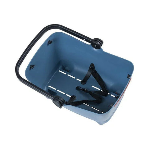 Basil - Basil® Buddy Bicycle Dog & Cat Basket Carrier | MIK Adapter System | Blue - Hitch A Bike - BAS20017