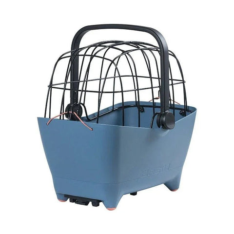 Basil - Basil® Buddy Front Bicycle Dog & Cat Basket Carrier | KlickFix Adapter System | Blue - Hitch A Bike - BAS20020