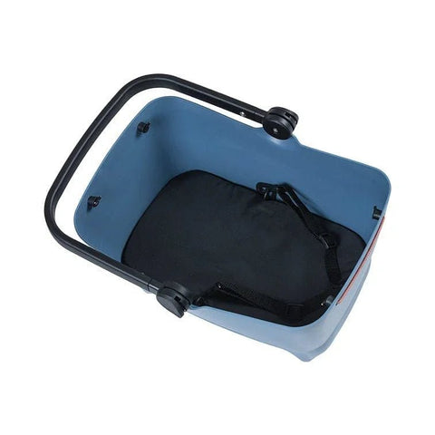 Basil - Basil® Buddy Front Bicycle Dog & Cat Basket Carrier | KlickFix Adapter System | Blue - Hitch A Bike - BAS20020