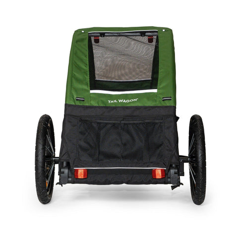 Burley - Burley Dog Bike Trailer | Tail Wagon | Forest Green - BUR947108 - Hitch A Bike - United Kingdom