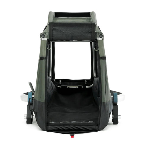 Croozer - Croozer Enna Dog Bike Trailer | Medium | Dogs up to 35kg | Moss Green - Hitch A Bike - 121005222