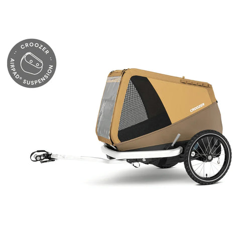 Croozer - Croozer Enna Dog Bike Trailer | Medium | Dogs up to 35kg | Sundown Yellow - 121005122 - Hitch A Bike - {{ shop.shopifyCountryName }}