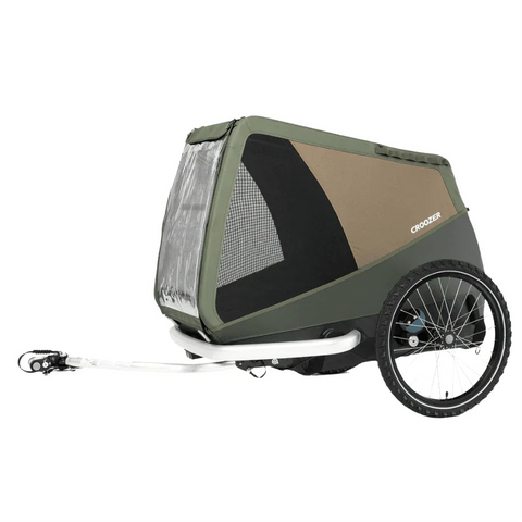 Croozer - Croozer Mikke Dog Bike Trailer | Large | Dogs up to 45kg | Moss Green - 121005422 - Hitch A Bike - {{ shop.shopifyCountryName }}