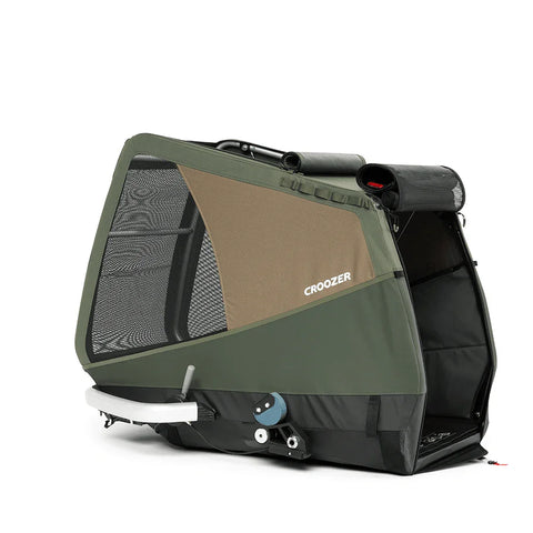 Croozer - Croozer Mikke Dog Bike Trailer | Large | Dogs up to 45kg | Moss Green - 121005422 - Hitch A Bike - {{ shop.shopifyCountryName }}