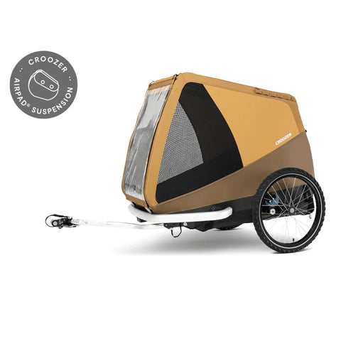 Croozer - Croozer Tammo Dog Bike Trailer | X-Large | Dogs up to 45kg | Sundown Yellow - 121005522 - Hitch A Bike - {{ shop.shopifyCountryName }}