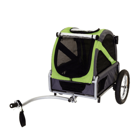 Dutch Dog - DoggyRide Mini 2020 Dog Bike Trailer | Green | With Axle Coupling | Dutch Dog Design® - DRMNTR22-GR - Hitch A Bike - United Kingdom