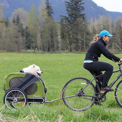 Dutch Dog - Novel DoggyRide Dog Bike Trailer Cabin by Dutch Dog - Green - DRNVTR22-GR - Hitch A Bike - United Kingdom