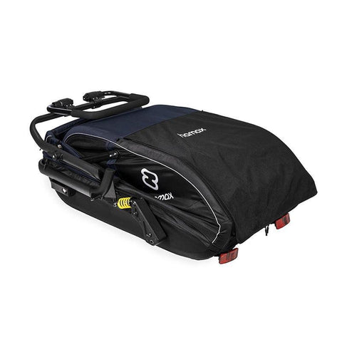 Hamax - Hamax Pluto Dog Pram & Dog Bike Trailer | Large | Navy - Hitch A Bike - HAM400502