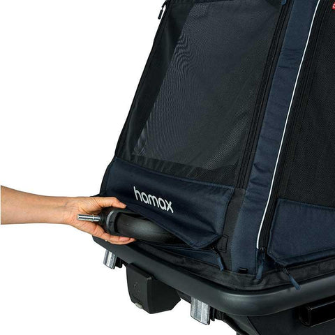 Hamax - Hamax Pluto Dog Pram & Dog Bike Trailer | Medium | Green - Hitch A Bike - HAM400501