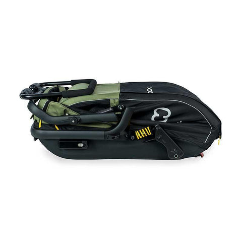 Hamax - Hamax Pluto Dog Pram & Dog Bike Trailer | Medium | Green - Hitch A Bike - HAM400501
