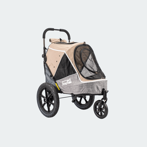 Innopet - Innopet® Sporty Evolution V2.0 Dog Bike Trailer & Pram with Free Rain Cover | Latte - IPS-057/BR - Hitch A Bike - United Kingdom