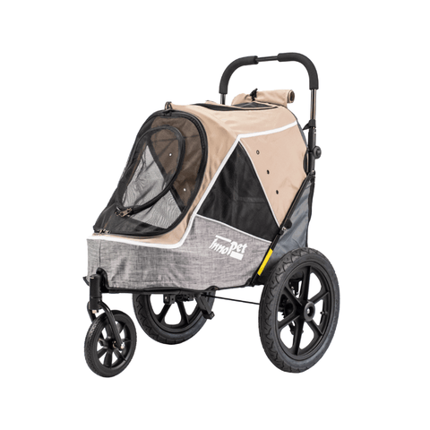 Innopet - Innopet® Sporty Evolution V2.0 Dog Bike Trailer & Pram with Free Rain Cover | Latte - IPS-057/BR - Hitch A Bike - United Kingdom