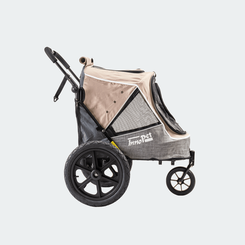 Innopet - Innopet® Sporty Evolution V2.0 Dog Bike Trailer & Pram with Free Rain Cover | Latte - IPS-057/BR - Hitch A Bike - United Kingdom