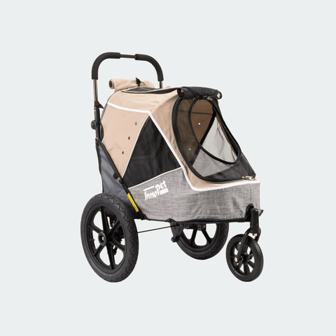 Innopet - Innopet® Sporty Evolution V2.0 Dog Bike Trailer & Pram with Free Rain Cover | Latte - IPS-057/BR - Hitch A Bike - United Kingdom