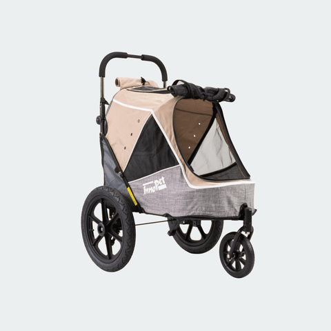 Innopet - Innopet® Sporty Evolution V2.0 Dog Bike Trailer & Pram with Free Rain Cover | Latte - IPS-057/BR - Hitch A Bike - United Kingdom