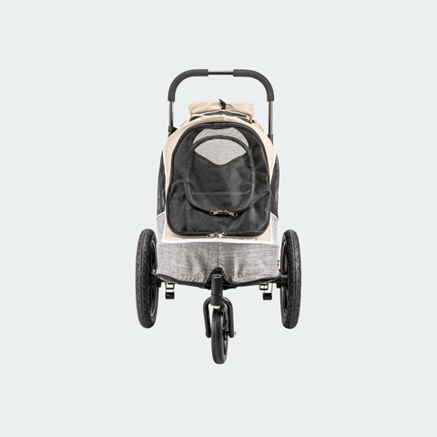 Innopet - Innopet® Sporty Evolution V2.0 Dog Bike Trailer & Pram with Free Rain Cover | Latte - IPS-057/BR - Hitch A Bike - United Kingdom