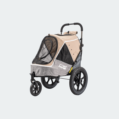 Innopet - Innopet® Sporty Evolution V2.0 Dog Bike Trailer & Pram with Free Rain Cover | Latte - IPS-057/BR - Hitch A Bike - United Kingdom