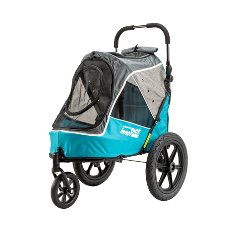 Innopet - Innopet® Sporty Evolution V2.0 Dog Pram & Bike Trailer with Free Rain Cover | Ocean Blue | New - IPS-057/B - Hitch A Bike - United Kingdom