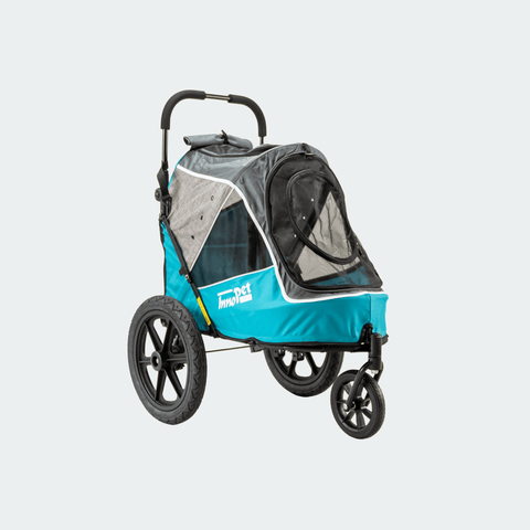 Innopet - Innopet® Sporty Evolution V2.0 Dog Pram & Bike Trailer with Free Rain Cover | Ocean Blue | New - IPS-057/B - Hitch A Bike - United Kingdom