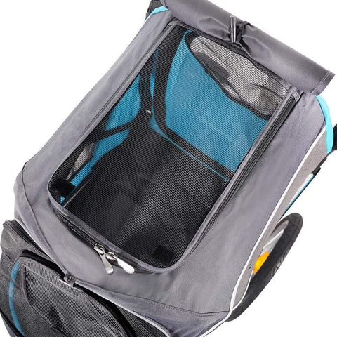 Innopet - Innopet® Sporty Evolution V2.0 Dog Pram & Bike Trailer with Free Rain Cover | Ocean Blue | New - IPS-057/B - Hitch A Bike - United Kingdom